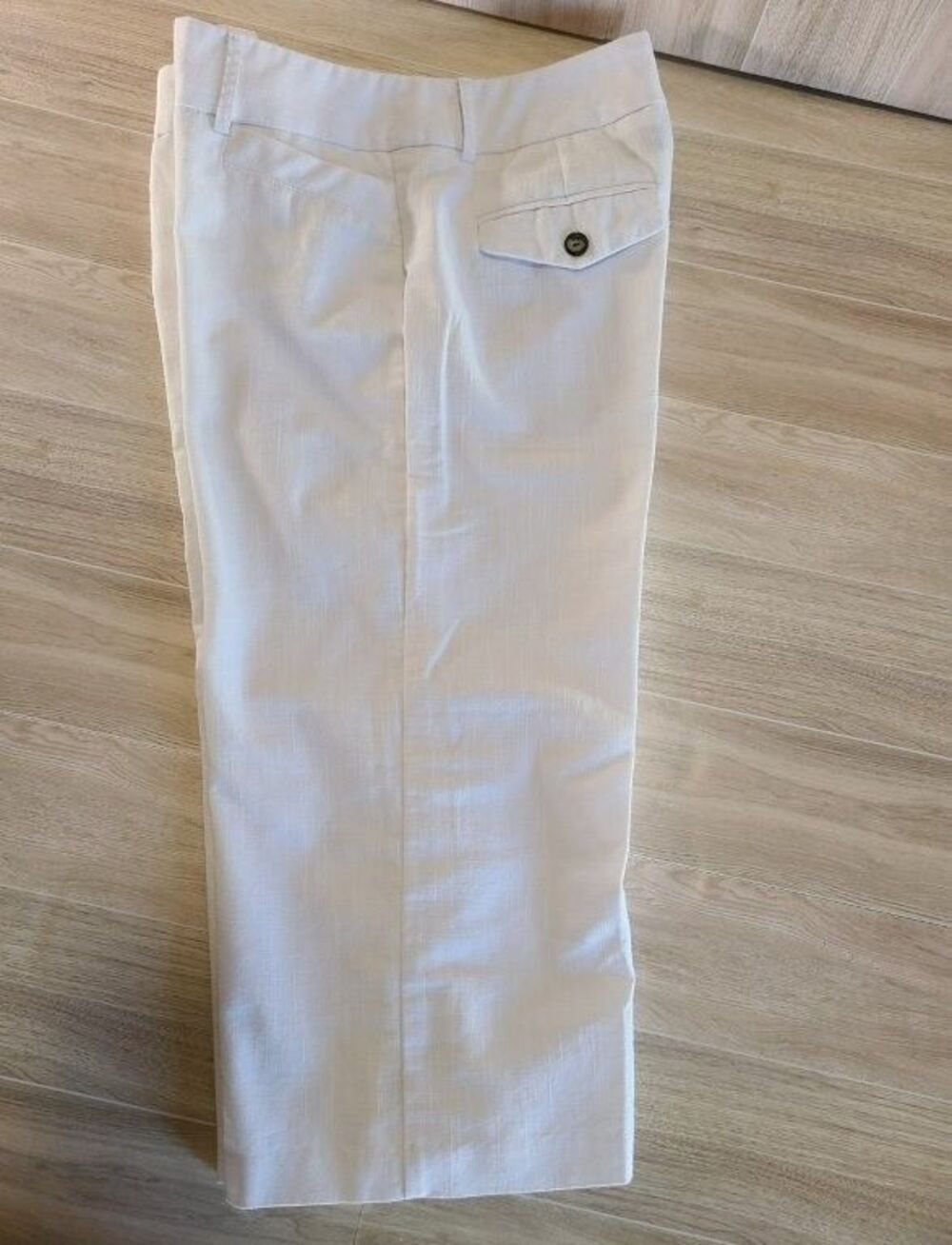 Byer California White Crop Pants Size 7 Cotton Blend Stretch Summer Casual